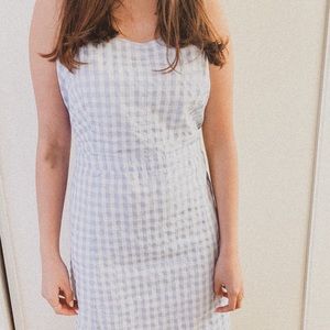 Madewell Baby Blue Gingham Tie Dress 💙